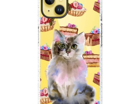 Watercolour Cat iPhone 14 Plus MagSafe Compatible Durashock Case Online Sale