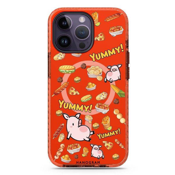 Yummy Piggy iPhone 14 Pro MagSafe Compatible Durashock Case For Cheap