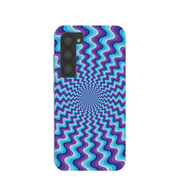 Powder Blue Spiral Samsung Galaxy S23 Case Online Hot Sale