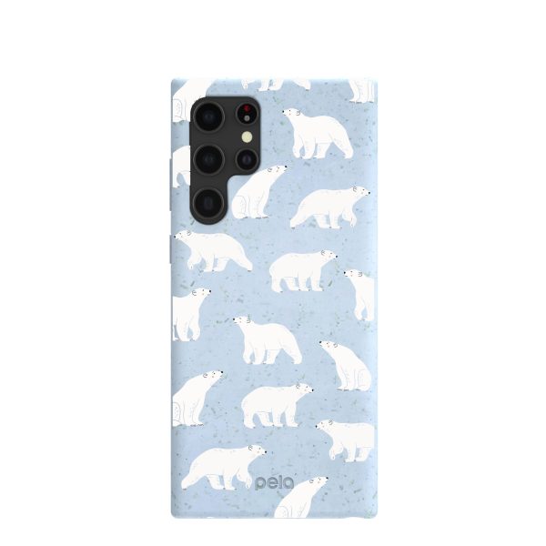 Powder Blue Ice Bears Samsung Galaxy S22 Ultra Case Hot on Sale