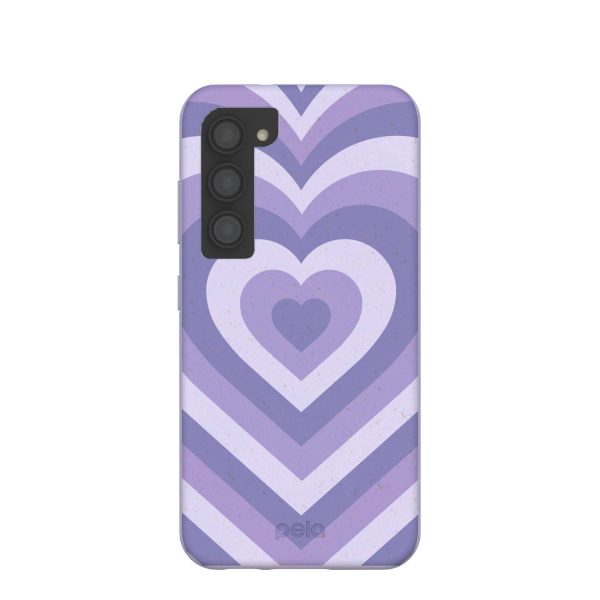 Lavender Power Hearts Samsung Galaxy S23 Case For Sale