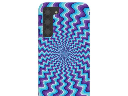 Powder Blue Spiral Samsung Galaxy S23+(Plus) Case Cheap