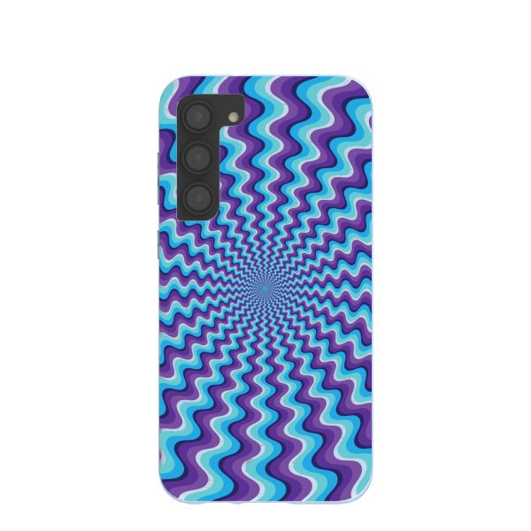 Powder Blue Spiral Samsung Galaxy S23+(Plus) Case Cheap