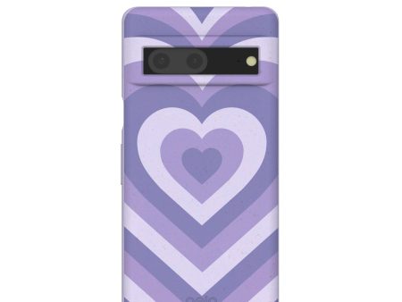 Lavender Power Hearts Google Pixel 7 Case Hot on Sale