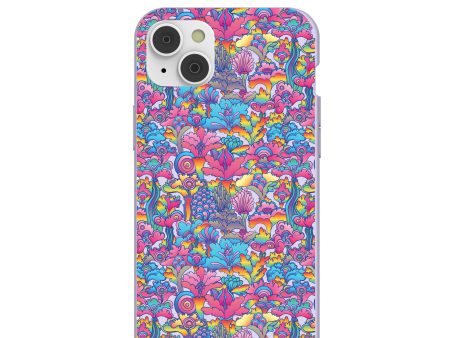 Lavender Wonderland iPhone 14 Plus Case with MagSafe Module Cheap