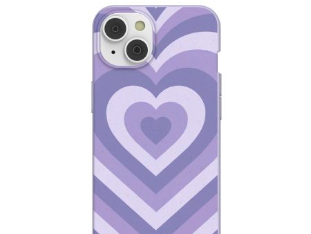 Lavender Power Hearts iPhone 14 Case with MagSafe Module Online Hot Sale