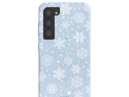 Powder Blue Let it Snow Samsung Galaxy S23 Case Hot on Sale