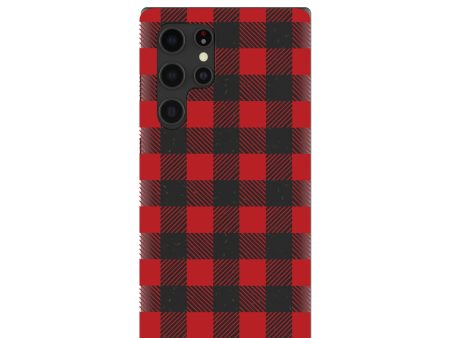 Black Flannel Samsung Galaxy S22 Ultra Case Discount