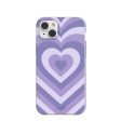 Lavender Power Hearts iPhone 14 Plus Case with MagSafe Module Online