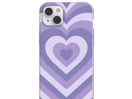 Lavender Power Hearts iPhone 14 Plus Case with MagSafe Module Online