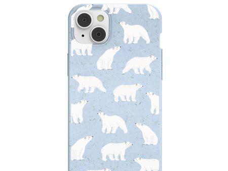 Powder Blue Ice Bears iPhone 14 Plus Case with MagSafe Module Online now