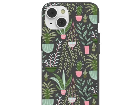 Black Indoor Garden iPhone 14 Case with MagSafe Module Discount