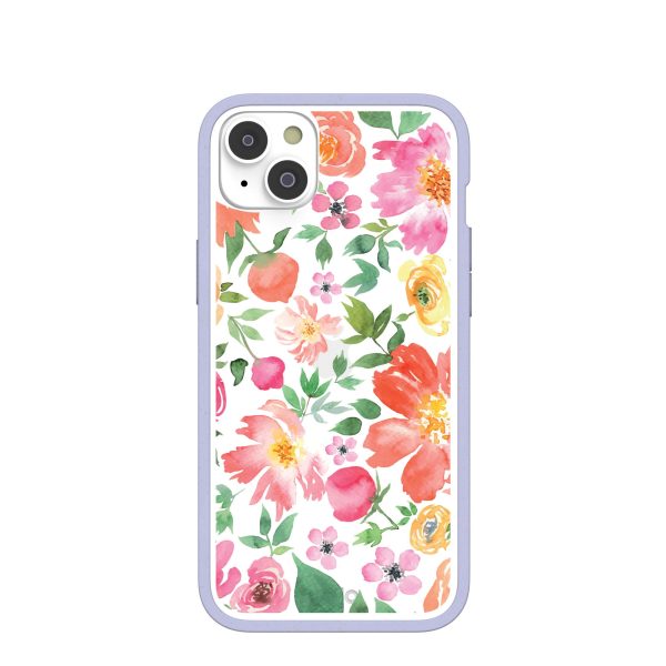 Clear Prairie Florals iPhone 14 Plus Case With Lavender Ridge Sale