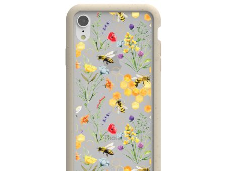 Clear Sweet Bees iPhone XR Case With London Fog Ridge Online Sale