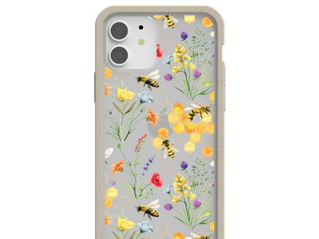 Clear Sweet Bees iPhone 12  iPhone 12 Pro Case With London Fog Ridge Fashion