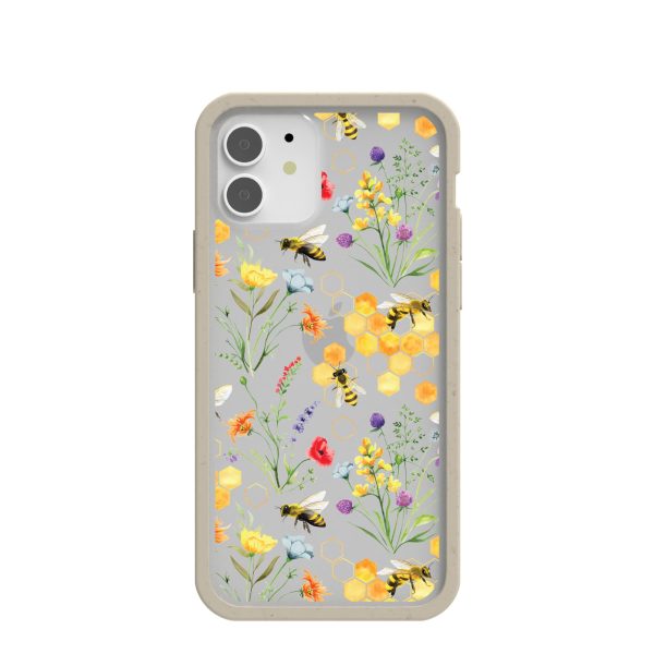 Clear Sweet Bees iPhone 12  iPhone 12 Pro Case With London Fog Ridge Fashion