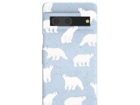 Powder Blue Ice Bears Google Pixel 7 Case Online Sale