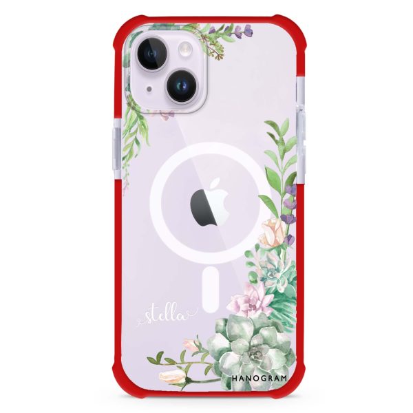 Rose in Wild iPhone 15 Plus MagSafe Compatible Ultra Shockproof Case For Cheap