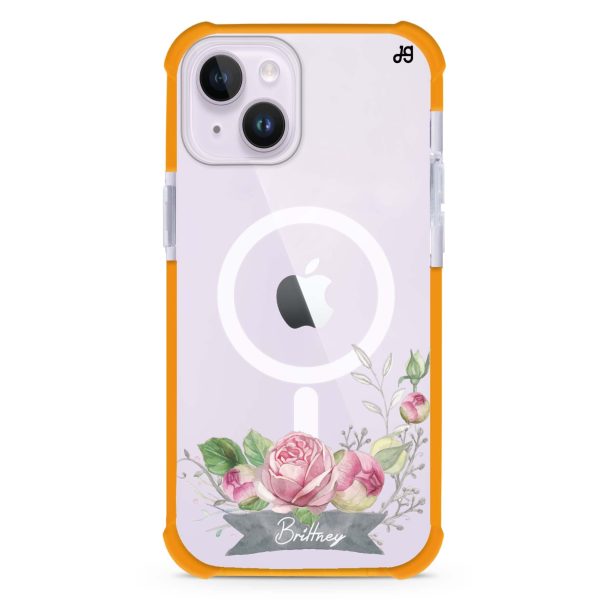 Ribbon & Floral iPhone 15 Plus MagSafe Compatible Ultra Shockproof Case For Discount