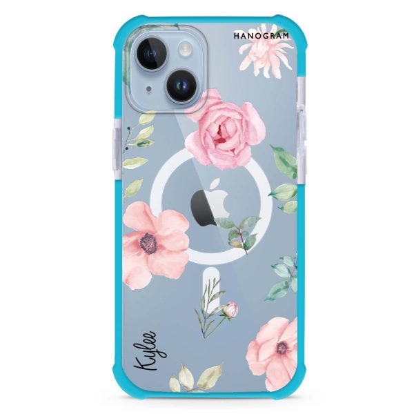 Rose Flower iPhone 15 Plus MagSafe Compatible Ultra Shockproof Case Discount