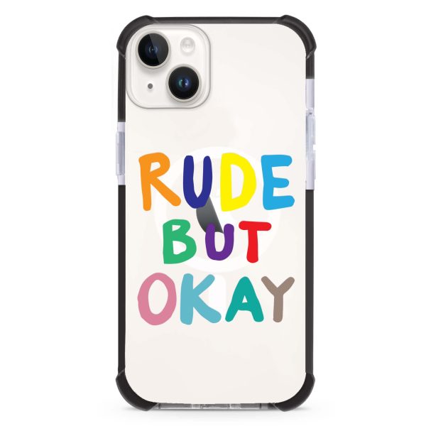 Rude but OKAY iPhone 15 Plus MagSafe Compatible Ultra Shockproof Case Supply