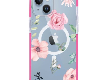 Rose Flower iPhone 15 Plus MagSafe Compatible Ultra Shockproof Case Discount