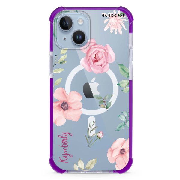 Rose Flower iPhone 15 Plus MagSafe Compatible Ultra Shockproof Case Discount