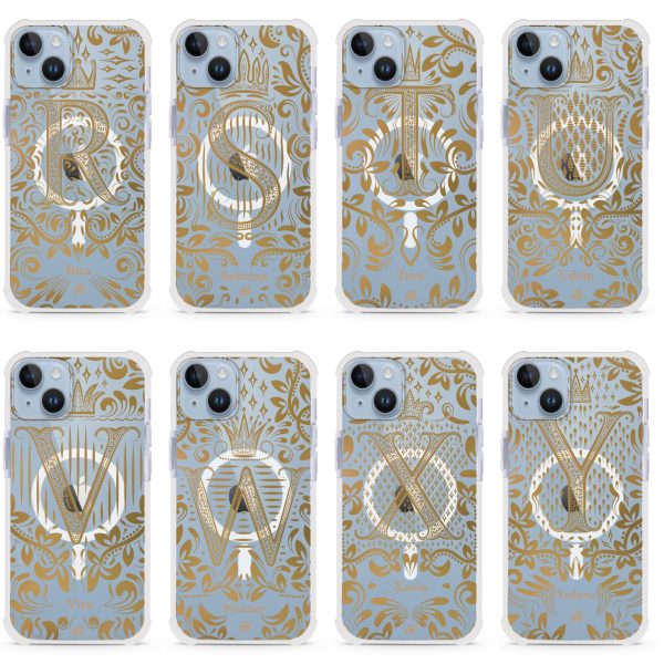 Royal Vintage Monogram iPhone 15 Plus MagSafe Compatible Ultra Shockproof Case For Discount