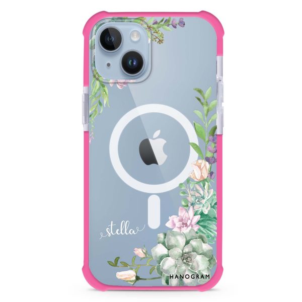 Rose in Wild iPhone 15 Plus MagSafe Compatible Ultra Shockproof Case For Cheap