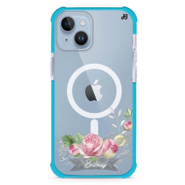 Ribbon & Floral iPhone 15 Plus MagSafe Compatible Ultra Shockproof Case For Discount