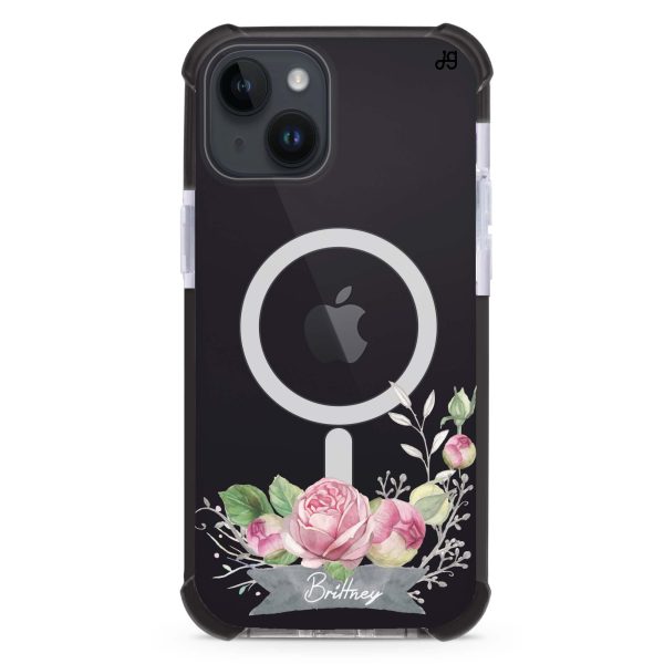 Ribbon & Floral iPhone 15 Plus MagSafe Compatible Ultra Shockproof Case For Discount