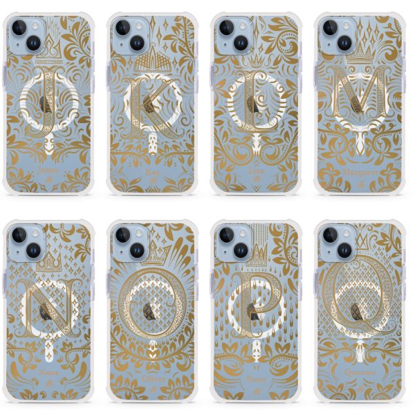 Royal Vintage Monogram iPhone 15 Plus MagSafe Compatible Ultra Shockproof Case For Discount