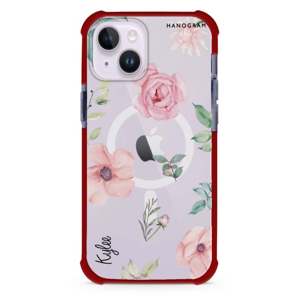 Rose Flower iPhone 15 Plus MagSafe Compatible Ultra Shockproof Case Discount