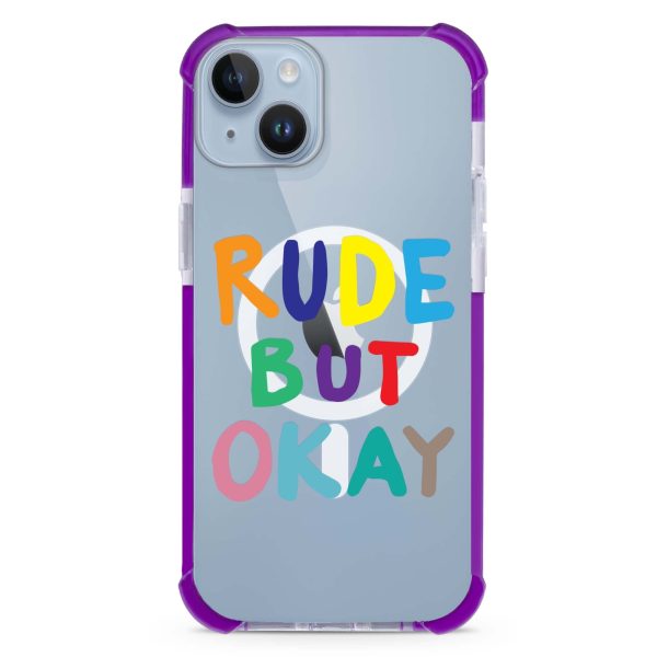 Rude but OKAY iPhone 15 Plus MagSafe Compatible Ultra Shockproof Case Supply